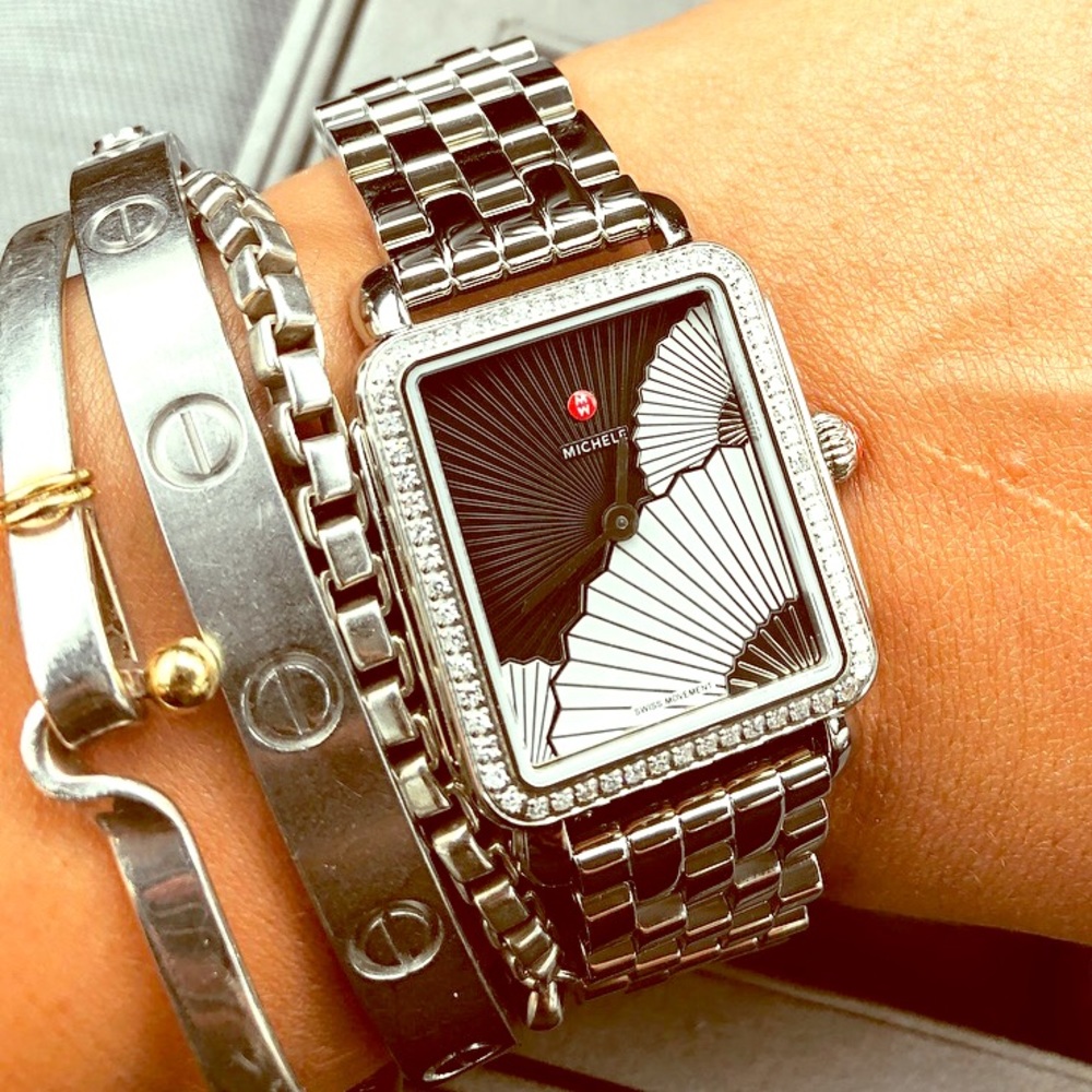 Authentic diamond Michele watch.
